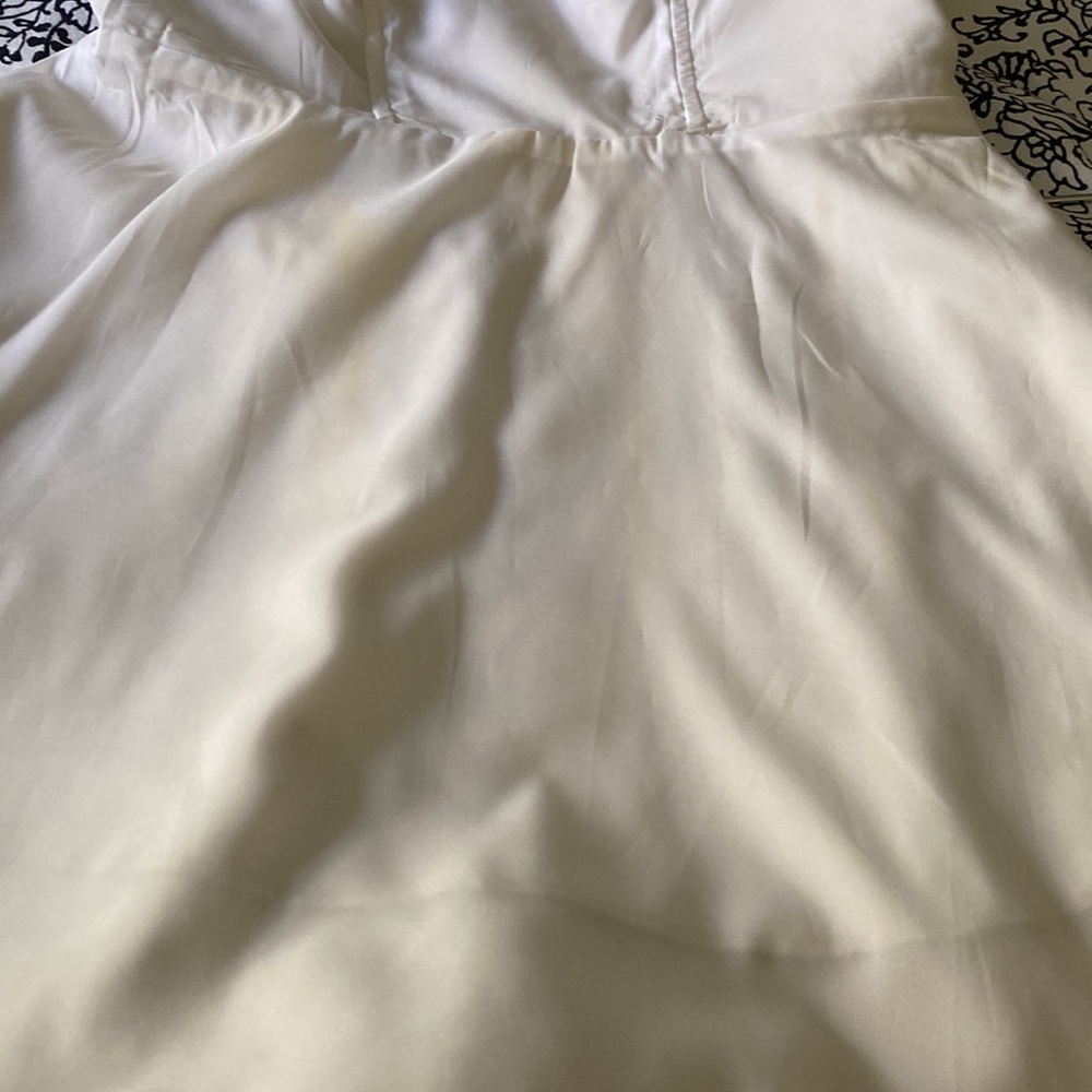 NWT EXPRESS Metallic Silver A-Line Strapless Party  Dress Size 6 - Picture 12 of 12